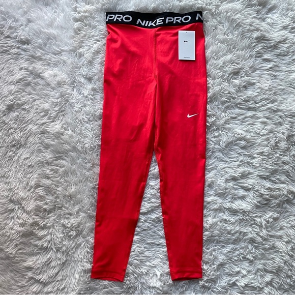 Nike Pro 365 Women's High-Waisted 7/8 Mesh-Paneled Leggings - Picture 1 of 11